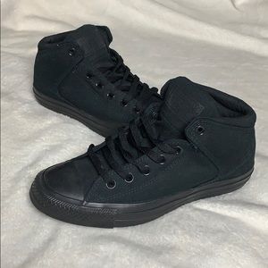 Converse monochrome mid tops